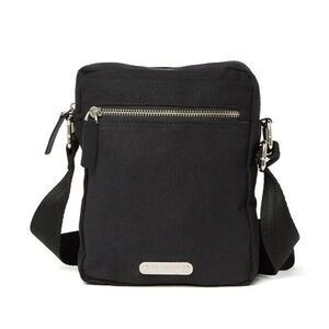 Bolongaro Trevor Canvas Flight Crossbody Bag In Black